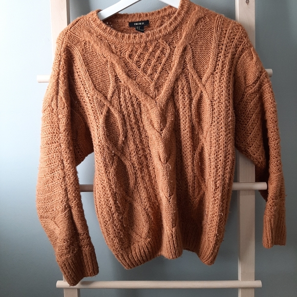Rustic Orange Forever 21 Sweater - Picture 1 of 2